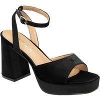 Ravel Women's 'Surina' Velvet Heeled Sandals in Black | Size: 5