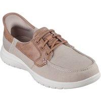 Skechers Women's On-the-GO Flex - Palmilla Boat Shoe in Taupe | Size: 8