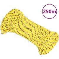 Berkfield Home Boat Rope Orange 2 mm 25 m Polypropylene in Yellow