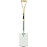 Pegdev Stainless Steel Perennial Garden Spade with Ash YD Handle in Light Oak