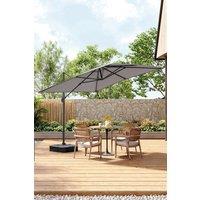 Outdoor Garden 2.5M Cantilever Parasol with Plastic Base