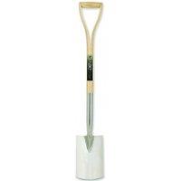 Pegdev Stainless Steel Perennial Border Spade with Split Ash YD Handle in Light Oak