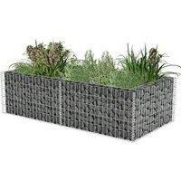 Gabion Planter Galvanised Steel 180x90x50 cm