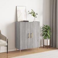 Berkfield Home Sideboard Grey Sonoma 69.5x34x90 cm Engineered Wood