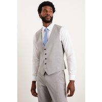 Burton Men's Light Grey Essential Waistcoat | Size: Large