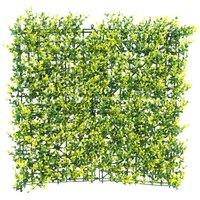 Primrose Light Buxus Artificial Garden Patio Hedge Panel 50cm x 50cm in None | Size: 50 cm x 50 cm