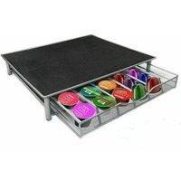 Marco Paul 36 Capsules Coffee Pod Storage with Sliding Drawers Stand for Dolce Gusto Coffee Pods in Black