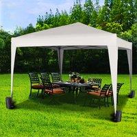 MCC Direct 2X2m Pop up Gazebo Party Tent Marquee with Storage Bag in White