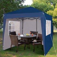 MCC Direct 2X2m Pop up Gazebo with Removable Sides & Storage Bag in Blue