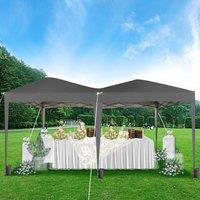 MCC Direct 3x6m Pop up Gazebo Part Tent Marquee in Grey