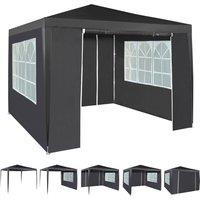 MCC Direct 3x3m Event Gazebo with Removable Sides in Grey