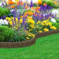 Primrose Border Stone Garden Edging in Earth in Brown | Size: 5 Pack