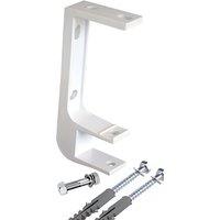 Primrose Awnings Set Of Ceiling Wall Brackets For 40mm Torsion Bar - For Standard Manual, XL Awnings in White | Size: 4 Pack