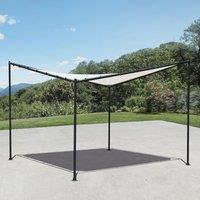 Primrose 3.5m Square Portable Powder Coated Steel Frame with Waterproof Sail Shade in Ivory