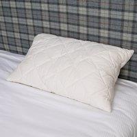 Native Natural Wool Filled Pillow (set of 2) in White | Size: Double