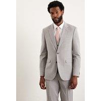 Burton Men's Light Grey Slim Fit Essential Suit Jacket | Size: 38R