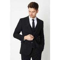 Burton Men's Black Tailored Fit Essential Suit Jacket | Size: 40R