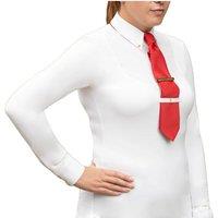 Supreme Products Women's Champion Show Rider Quarter Zip Long-Sleeved Competition Shirt in Cream | Size: Medium