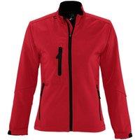 SOL'S Women's Roxy Soft Shell Jacket (Breathable, Windproof & Water Resistant) in Red | Size: Medium