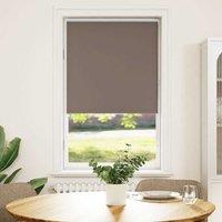Berkfield Home Roller Blind Blackout Coffee 80x175 cm Fabric Width 75.7 cm Polyester in Brown