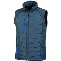 Result Men's Black Compass Padded Soft Shell Gilet in Dark Navy | Size: Large
