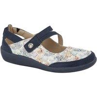 Boulevard Women's E Fit Leather Suede Shoes in Blue | Size: 7