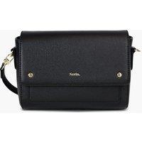 Serla Women's Victoria Real Leather Crossbody Bag in Black