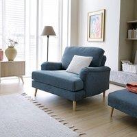 Abakus Direct Harper Armchair - Durable & Easy Clean Upholstery in Dark Blue