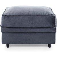 Abakus Direct Chicago Spill-Proof Velvet Footstool in Dark Grey