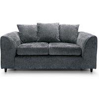 Abakus Direct Harriet Crushed Chenille 2 Seater Sofa in Dark Grey