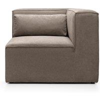 Abakus Direct Doris Corner Unit in Brown Chenille