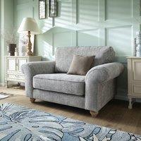 Abakus Direct Ingrid Collection Cuddle Chair in Ash Grey in Mid Grey