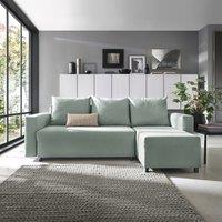 Abakus Direct Oslo Reversible Corner Sofa Bed in Mint