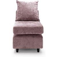 Harriet Crushed Chenille Extension Unit in Pink