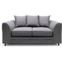 Abakus Direct Darcy 3 Seater Sofa in Smart Linen Fabric 4 colours in Dark Grey
