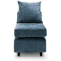 Harriet Crushed Chenille Extension Unit in Dark Blue