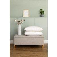 Soak&Sleep Hungarian Goose Down Standard Pillow - Medium/Firm in White
