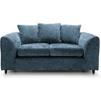 Abakus Direct Harriet Crushed Chenille 2 Seater Sofa in Dark Blue