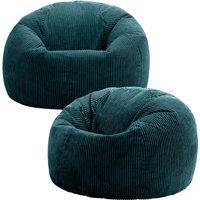 icon Kingston Classic Beanbag, Corduroy 2 Pack in Teal