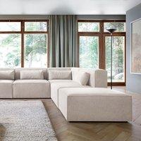 Abakus Direct Doris Large Reversible Corner Sofa with High-Density Foam Available in 6 Colours in White
