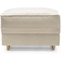 Abakus Direct Chicago Spill-Proof Velvet Footstool in Cream