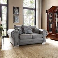 Abakus Direct Verona Collection 2 Seater in Light Grey Chenille