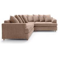 Abakus Direct Ferguson Corner Sofa Brown Cord