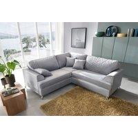 Abakus Direct Ferguson Corner Sofa Light Grey Velvet