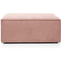 Abakus Direct Doris Footstool in Pink Cord Chenille