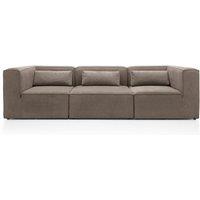 Abakus Direct Doris 4 Seater Sofa in Brown Chenille