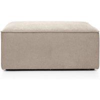Abakus Direct Doris Footstool in Beige Cord Chenille