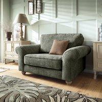 Abakus Direct Ingrid Collection Cuddle Chair in Rifle Green in Pale Green
