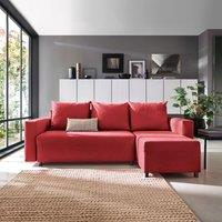 Abakus Direct Oslo Reversible Corner Sofa Bed in Red in Dark Red