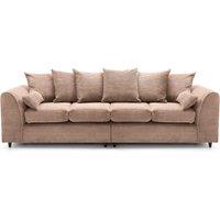 Abakus Direct Jumbo 4 Seater Sofa Brown